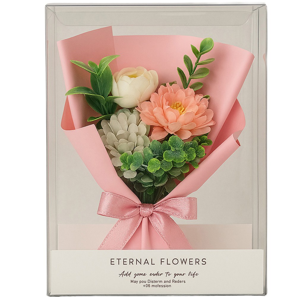 에이치앤아이 조화 장미 납골당 성묘 미니 꽃다발 투명케이스 포함 9,500원