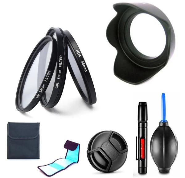 호환 니콘 쿨픽스 카메라용 필터 키트 UV CPL ND4 렌즈 후드 캡 청소 펜 P900 P950 P1000 41,700원