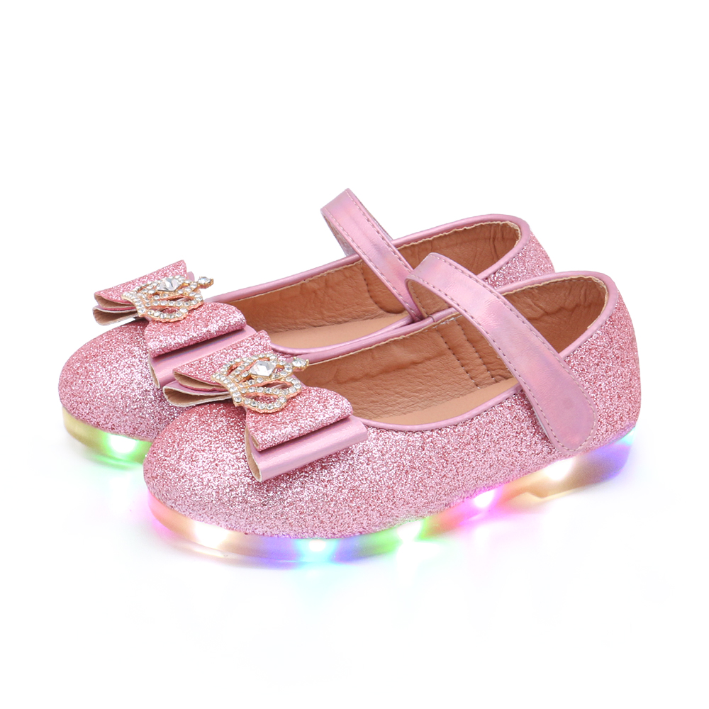 키펀트 여아용 크라운 스파클 LED 구두 K-71 41,900원