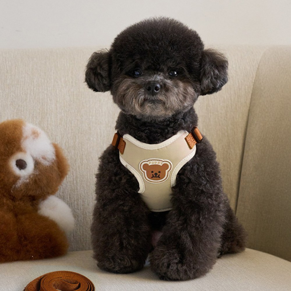 코지스 강아지 하네스 리더줄 세트, 1세트, 아이보리 14,480원