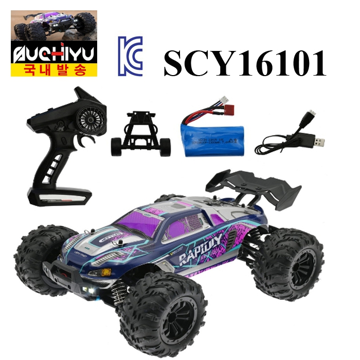 (알라샵) SCY16101 Rc카 오프로드 LED 조명 50KM 고속 원격 제어 몬스터 트럭 79,000원