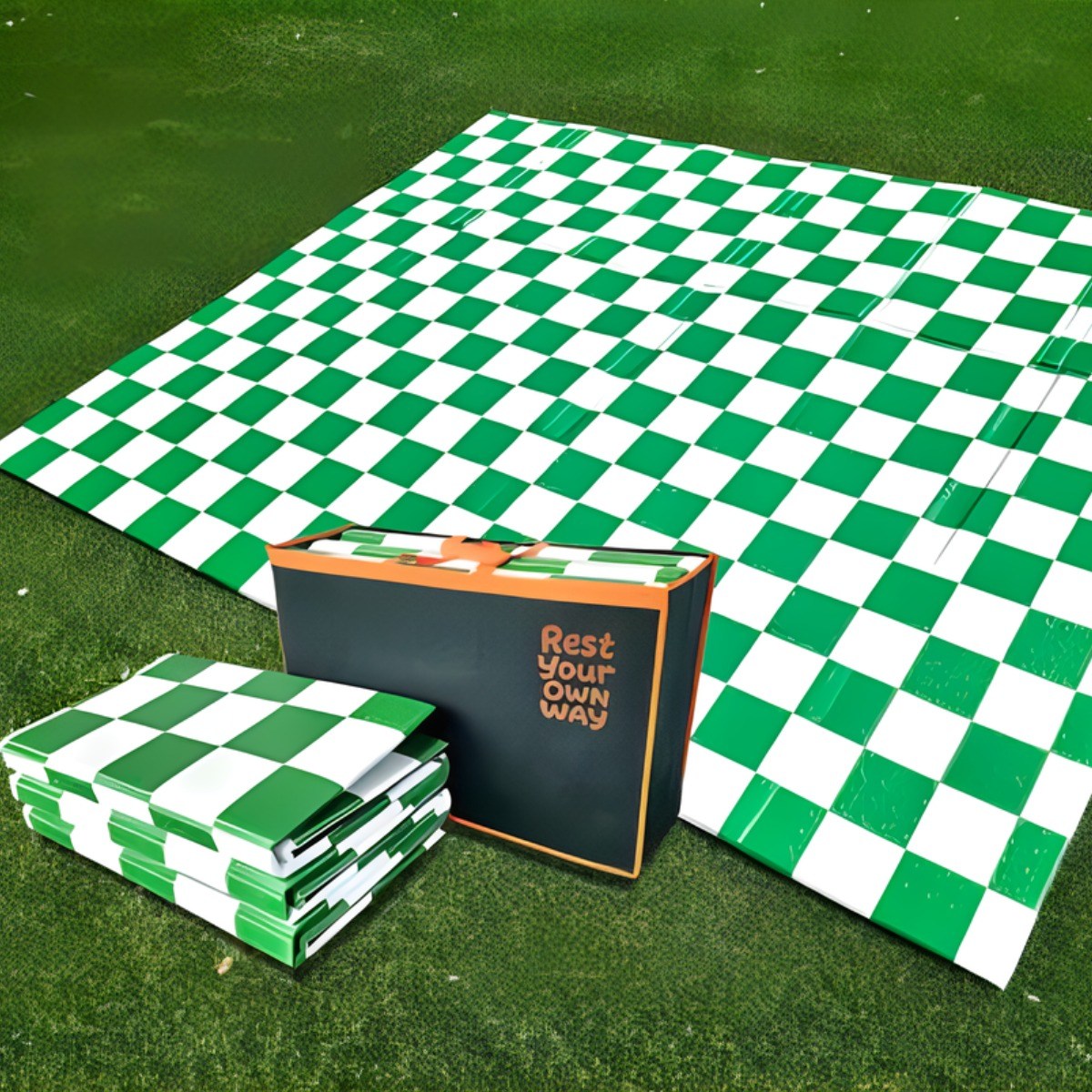 캠핑매트 야외용 돗자리 텐트 발포 이너매트 체크 그린패턴 중형 대형 특대형, 그린체크 14,950원