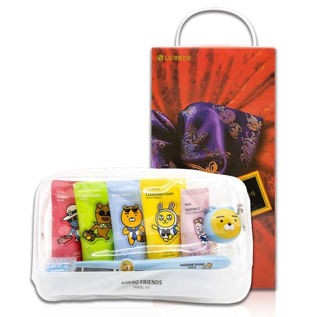미니스 카카오 여행용 세트_(5개입) LG생활건강 엘지 선물 선물세트 감사인사 명절선물 설선물 추석선물 오가니스트 온더바디 죽염 벨먼 샴푸 바디워시+셀러팩토리Shop 138,910원