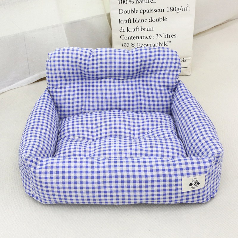 강아지 애완동물 침대 카시트 가방 소형견 중형견 고양이 쿠션형 캐리어 자동차시트 이동가방 방석, 1개, 블루 24,900원