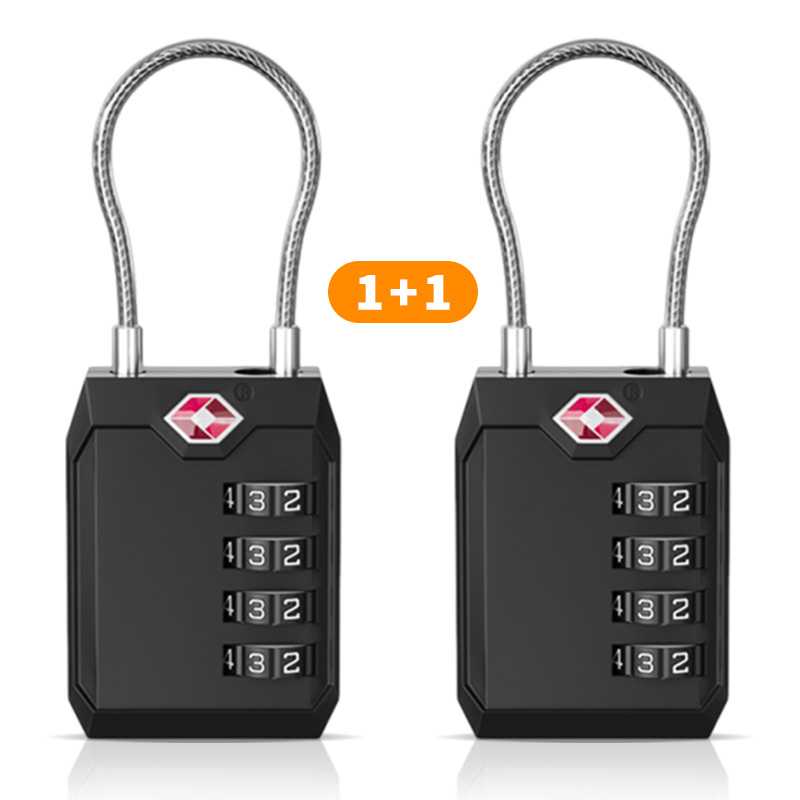 LINJIN TSA락 여행용 자물쇠 4자리 번호자물쇠 캐리어 수하물 가방 안전 번호락 2개입 16,900원
