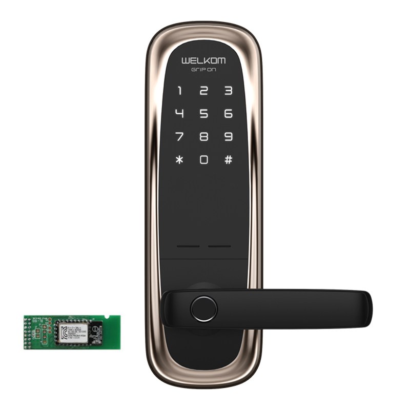 솔리티 그립온 손잡이 있음 도어락 WM-650B + 블루투스 세트 200,700원