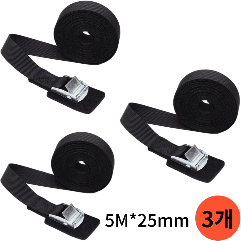 화물바 스트랩 고정 벨트 2m 3m 4m 3개 한세트, 1세트 15,900원
