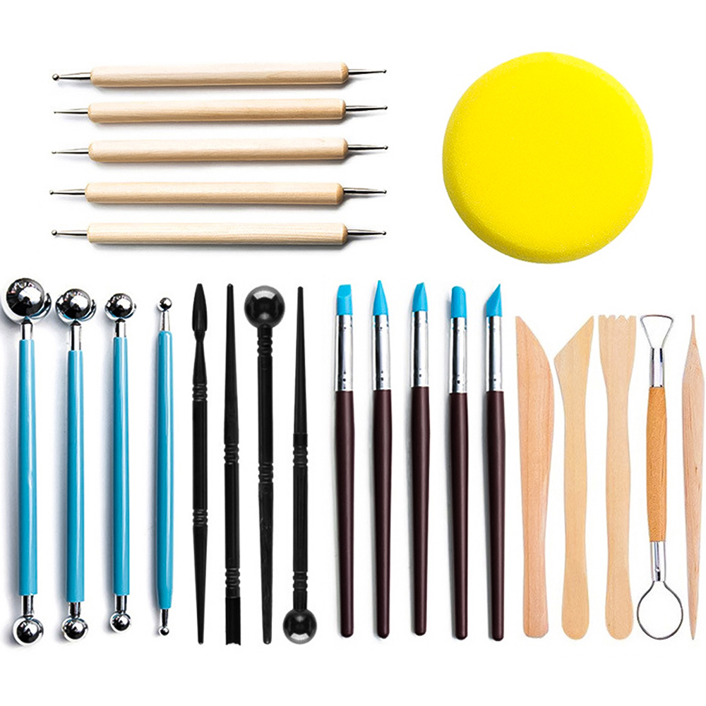 코히모 모델링 점토 공구 도예 용품 24종 세트 3W047 11,400원
