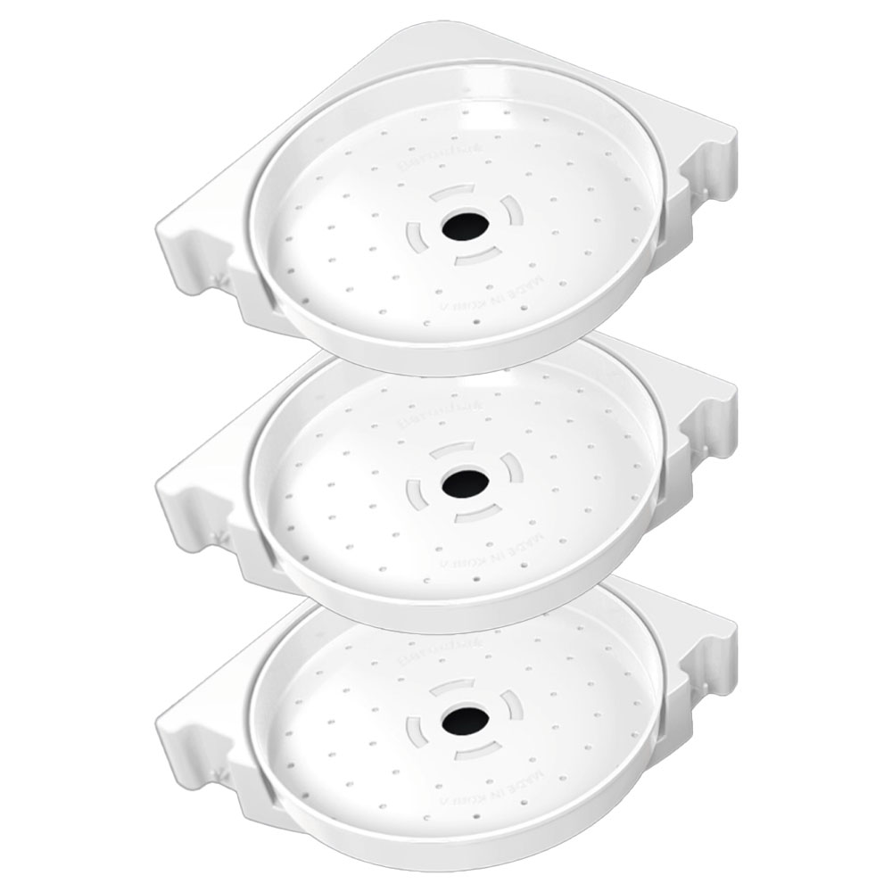 [TTP INC] 수납공간 확보 회전식 코너 선반/바로착360 샤워부스선반 세탁실 보조선반/욕실 주방 모서리 선반/국내제작, 3개, 강력하중 바로착360 39,800원