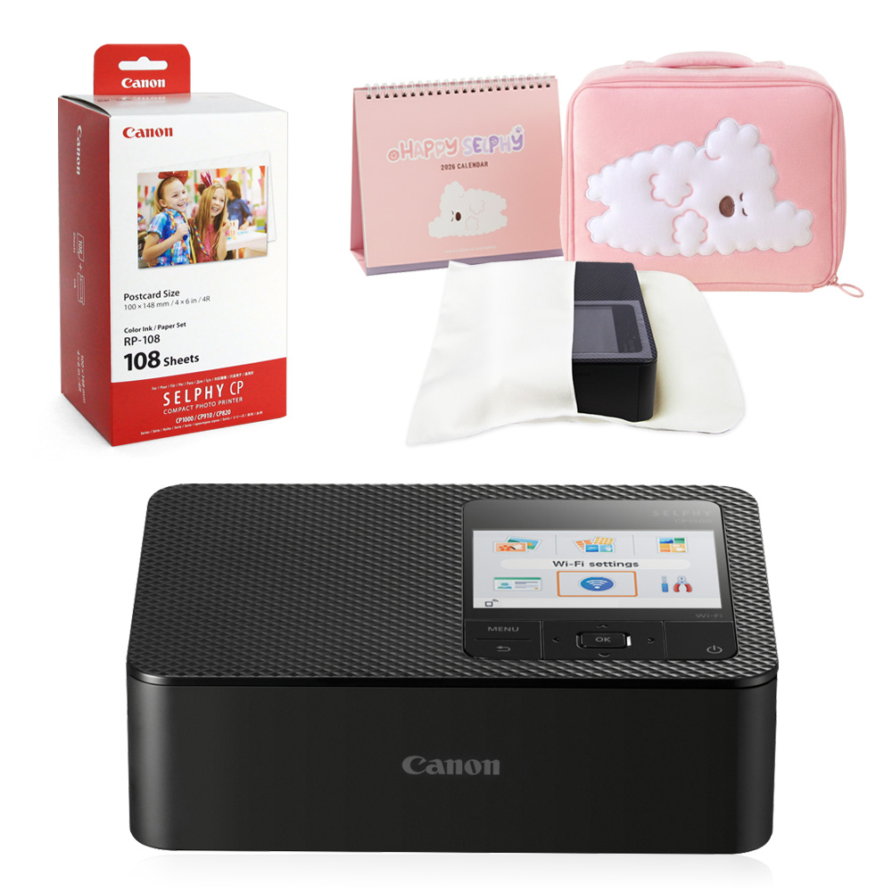 캐논 셀피 CP1500 + 인화지 108매 + 잉크 + 가젠파우치(포켓형) + 한정판패키지 238,500원
