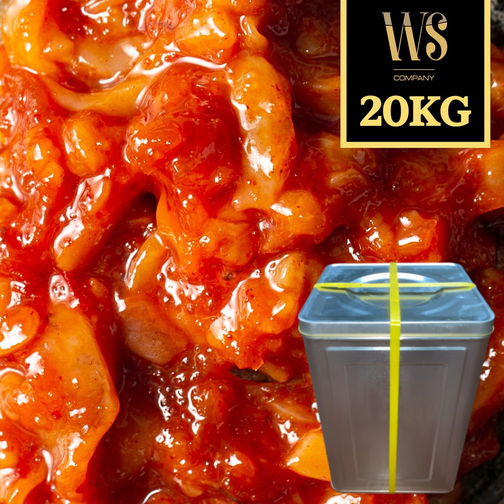 오징어 함량 많은 더 탱탱한 프리미엄 다진 오징어젓 신제품 1cm 20kg 아이스박스포장, 현재가 153,200원