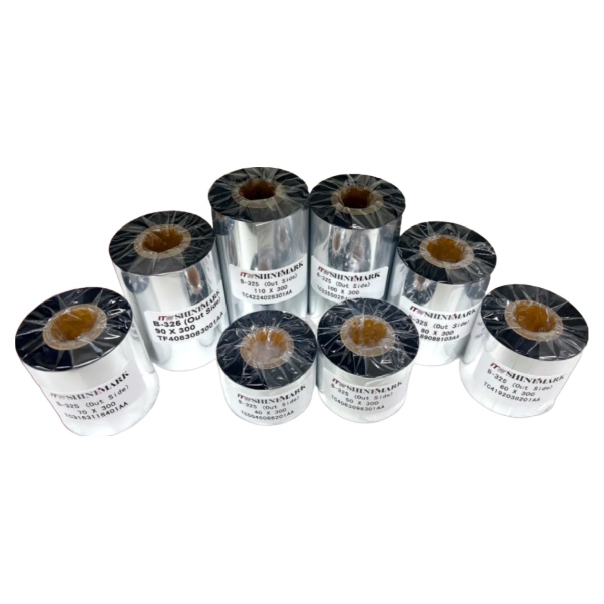 (당일출고) ITW B325 90mm x 300m 10롤 바코드리본 라벨프린터리본 바코드라벨프린트 레진리본 열전사 유포지 스티커라벨 출력 (10롤 구성) 158,000원