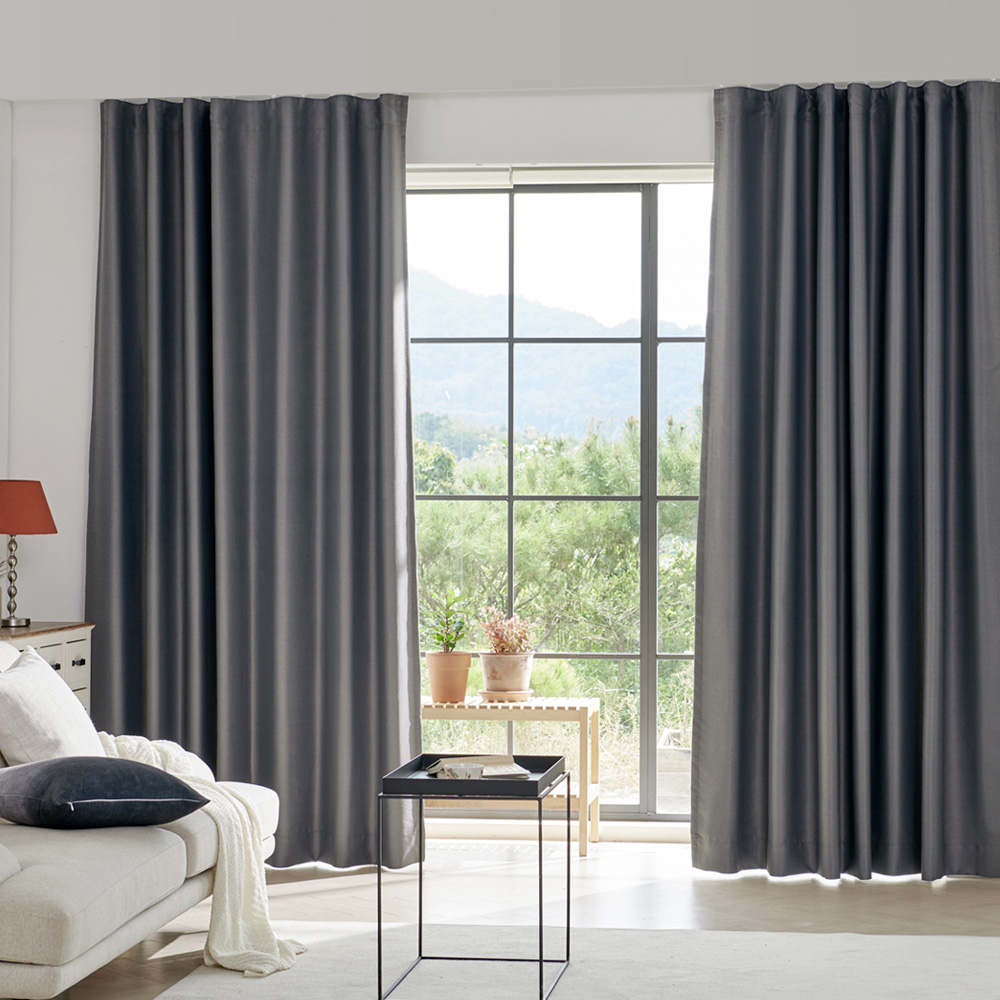 뷰하우스 메이즈 암막커튼 핀형 레일세트 원톤 98,500원