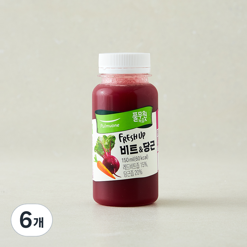 [로켓프레시] 풀무원녹즙 프레시업 비트 & 당근 주스, 6개, 150ml 15,660원