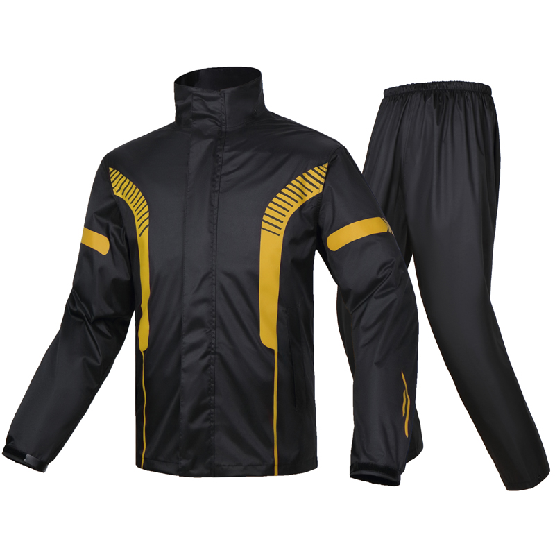 오토바이 우비 상하 세트 남자 우비 오토바이 라이딩, 노란색 49,750원