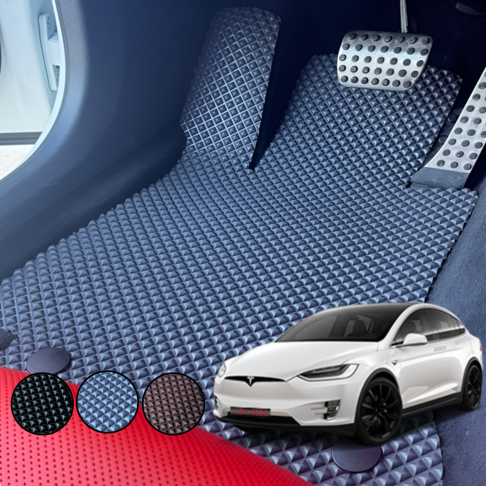 테슬라 모델X 발매트 전차종 에르블록 고무 카매트 방수 발판 1열 운전석+조수석 주문제작 200,000원