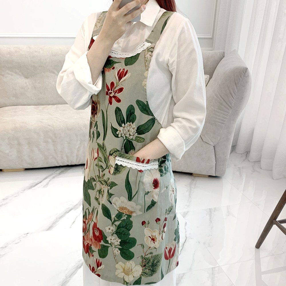 프리마 앞치마 고급 나염 린넨 코튼 국내제작상품 26,010원