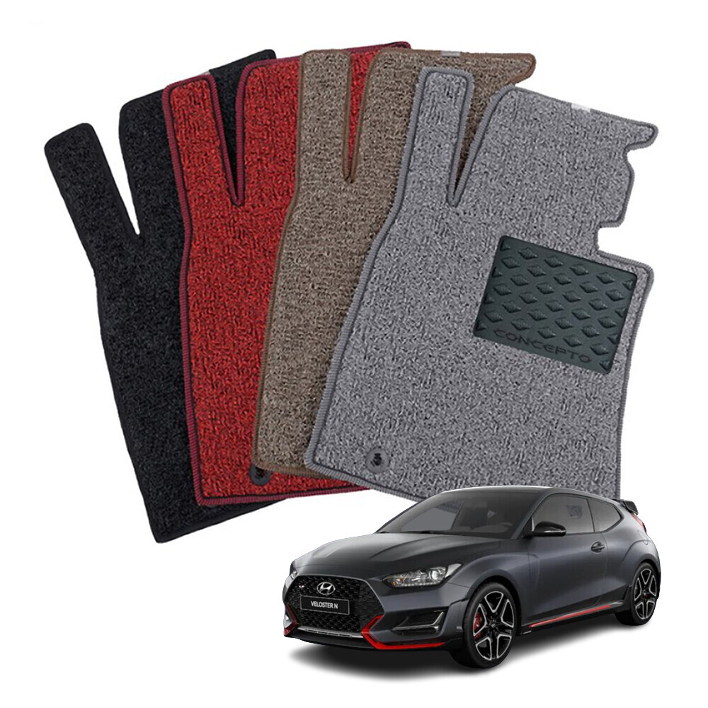 컨셉토 엣지확장형 코일매트 벨로스터 운전석1p, 블랙, 39 벨로스터 (더뉴 포함) (17년이전) 18,900원