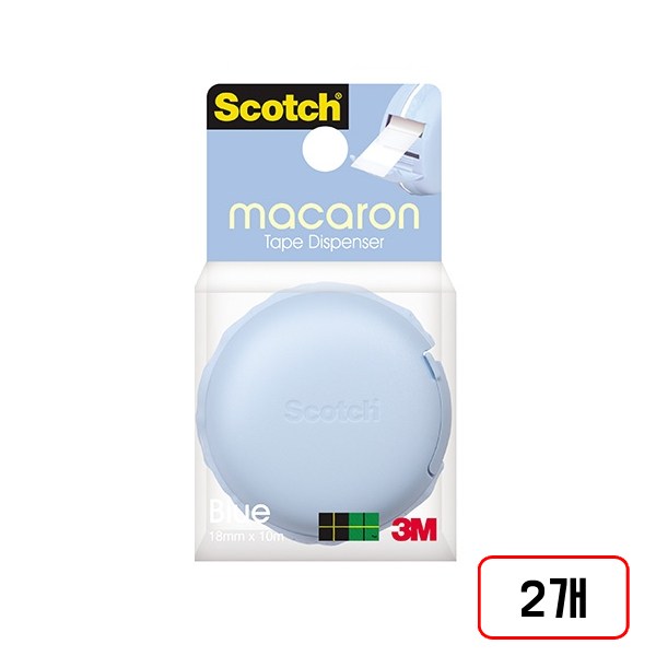 3M)매직테이프 마카롱(18mmX10M), 블루(M322252), 2개 19,800원