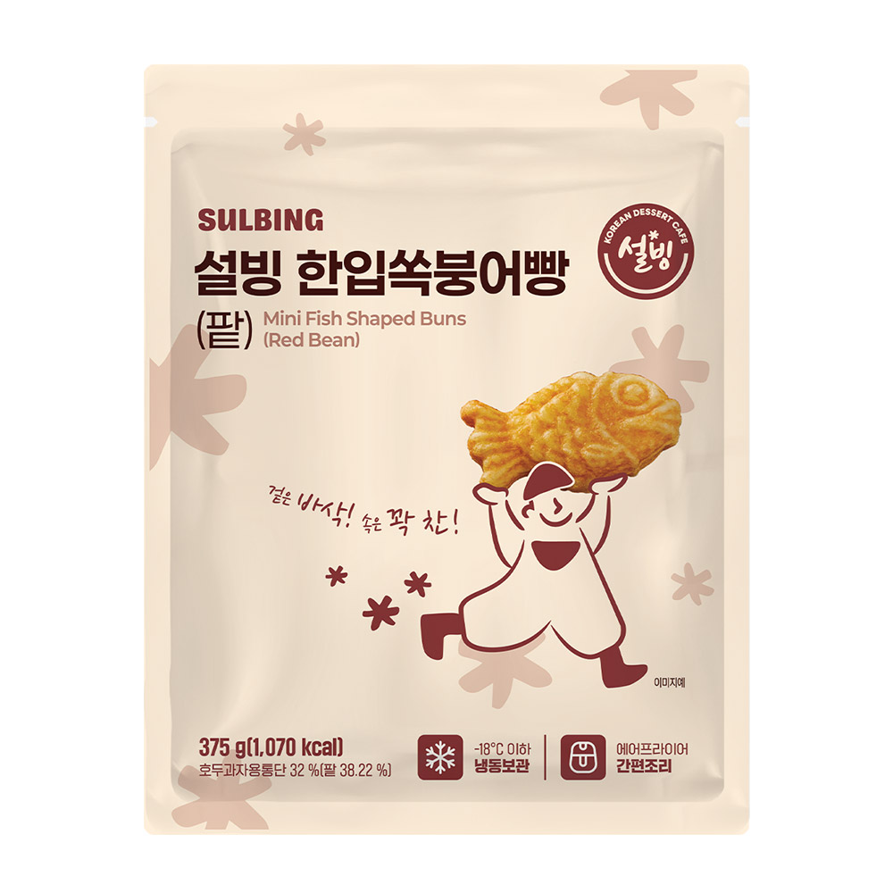설빙 한입쏙 미니붕어빵 팥, 1개, 375g 10,310원