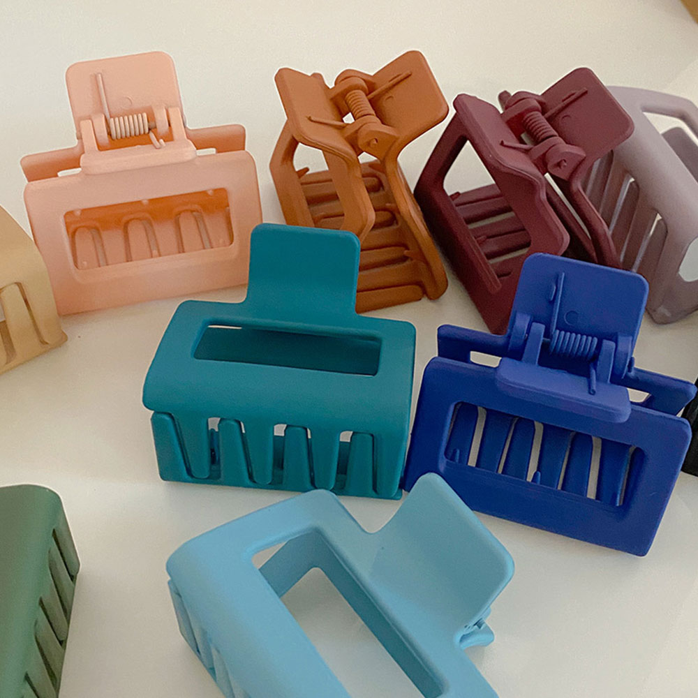 미니 사각 스퀘어 무광 반묶음 집게핀 5,500원