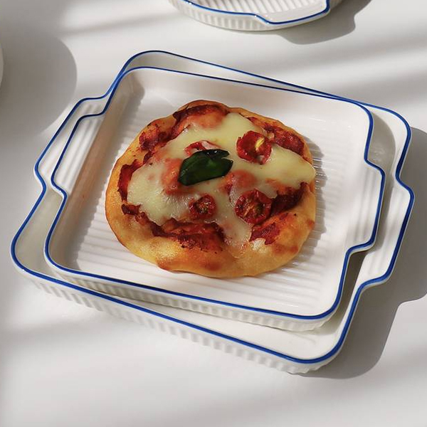 블룸엣홈 코발트 정사각 접시 그릴팬 소 + 대 세트 15,800원