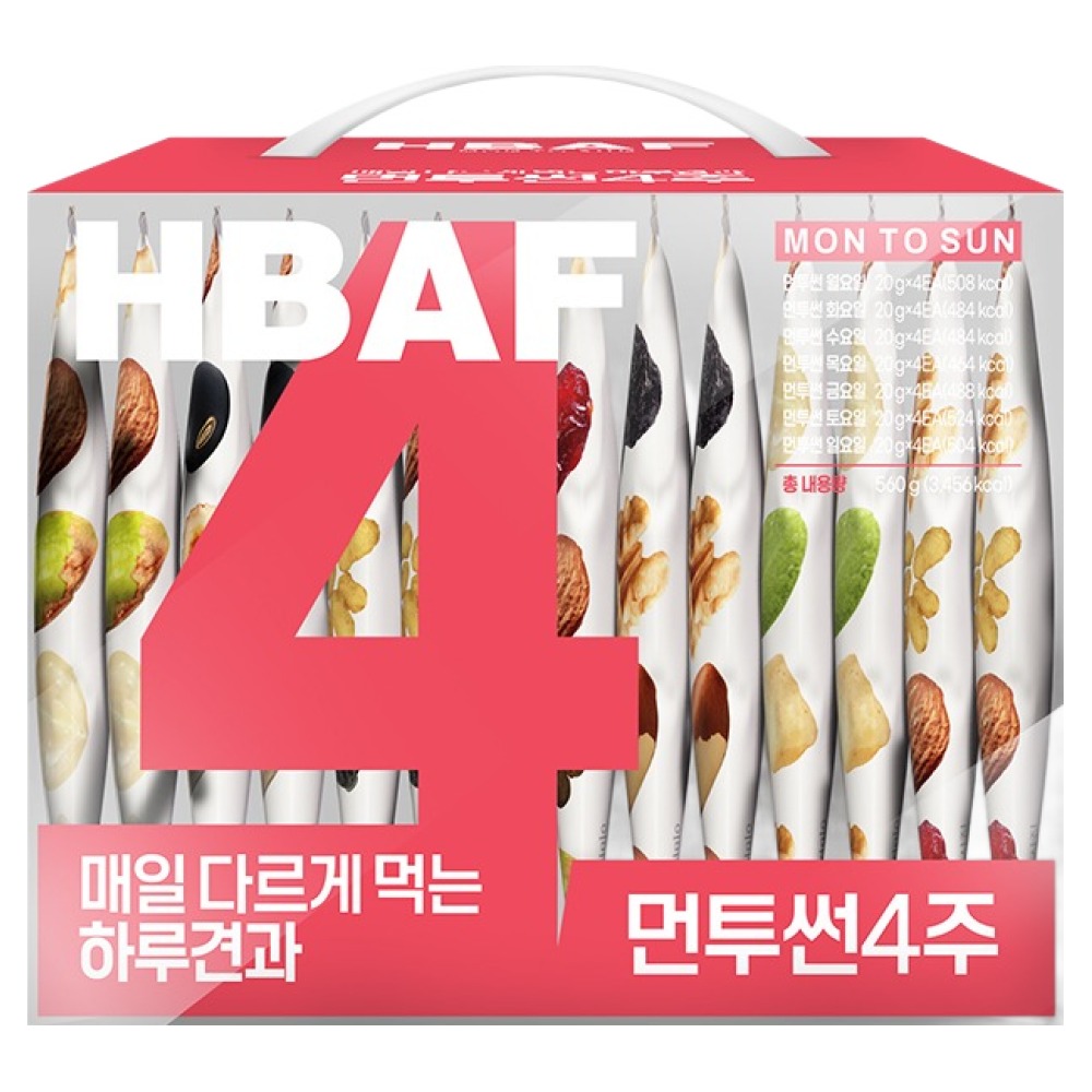 바프 먼투썬 4주 하루견과 560g, 1개 24,900원