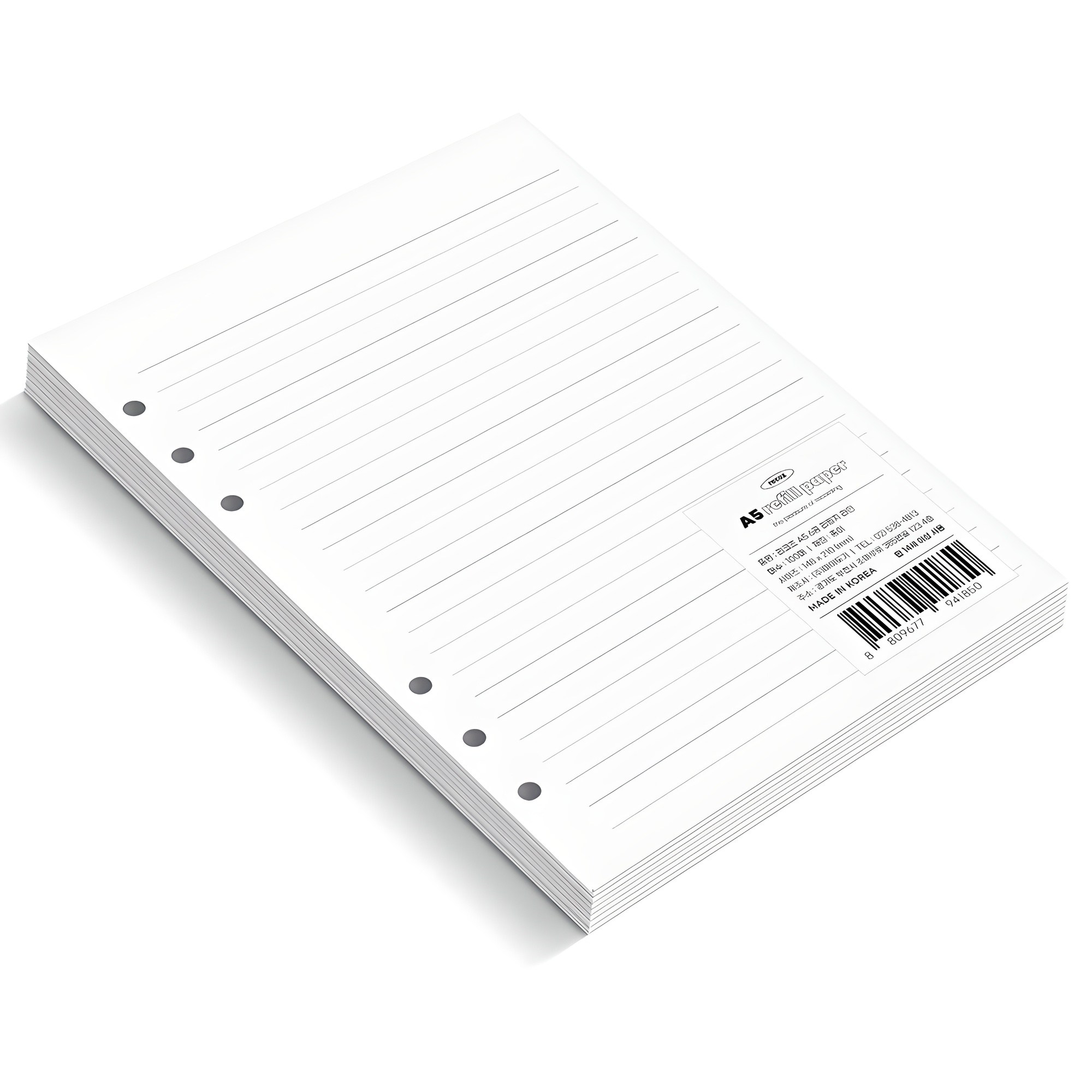 리코즈 6공 대용량 리필지 02 라인 6,900원