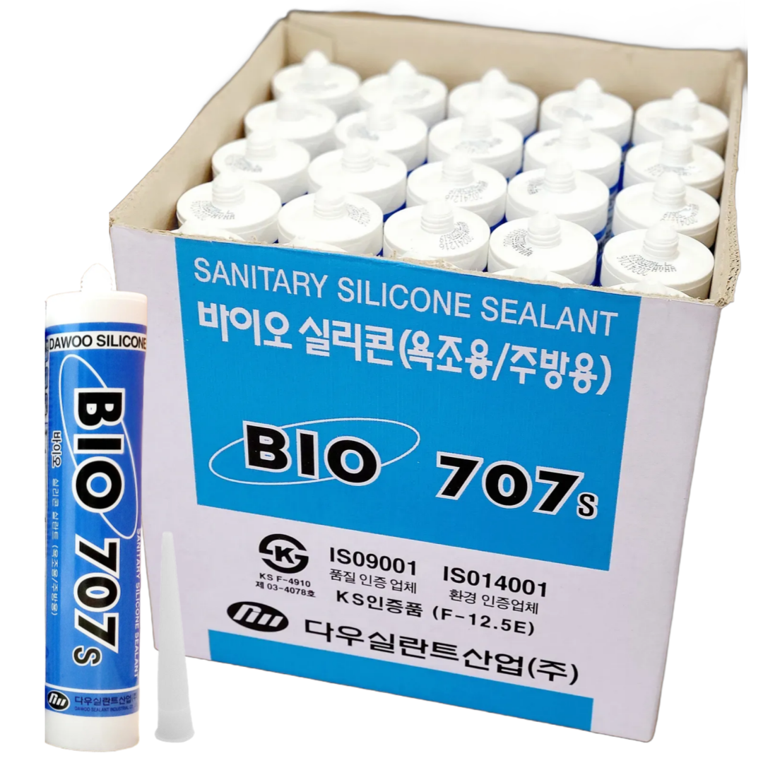 퀵마켓 욕실용 실리콘 바이오 707(노즐포함, 안전포장), 투명, 25개, 현재가 64,500원