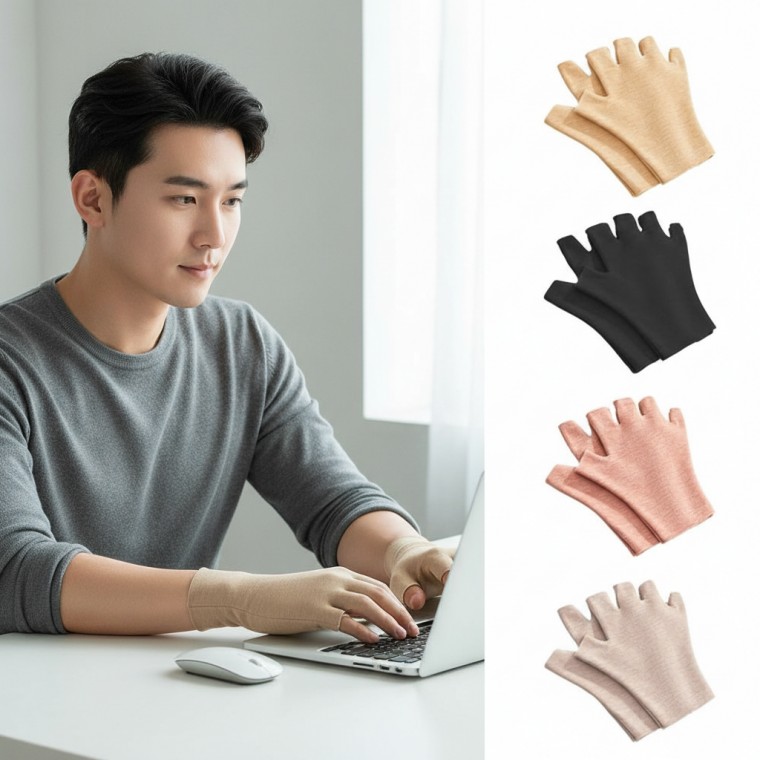 겨울용 사무실 운전용 반장갑 남녀 겸용 보온 손토시 23,370원