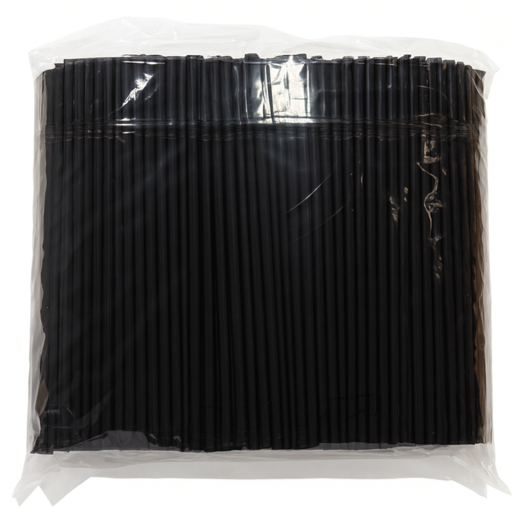 제이디팩 자바라 빨대 7*250mm 검정 벌크포장 500개, 1세트, 500개입 5,500원