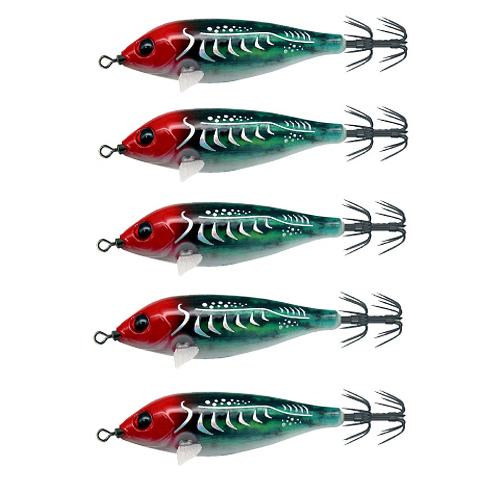 니켄 이카키드 83 5개1세트 갑오징어 쭈꾸미 문어 에기 레이저 수평 왕눈이에기 케이무라 한치, 1세트, 9.2g, 09_수박-5개 28,000원