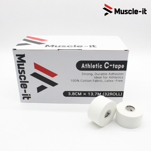 머슬잇 C테이프 3.8cm x 13.7m 1박스 32롤 면테이프 스포츠테이핑 발목 손가락 고정용 클래식 C테이프 주짓수 113,000원