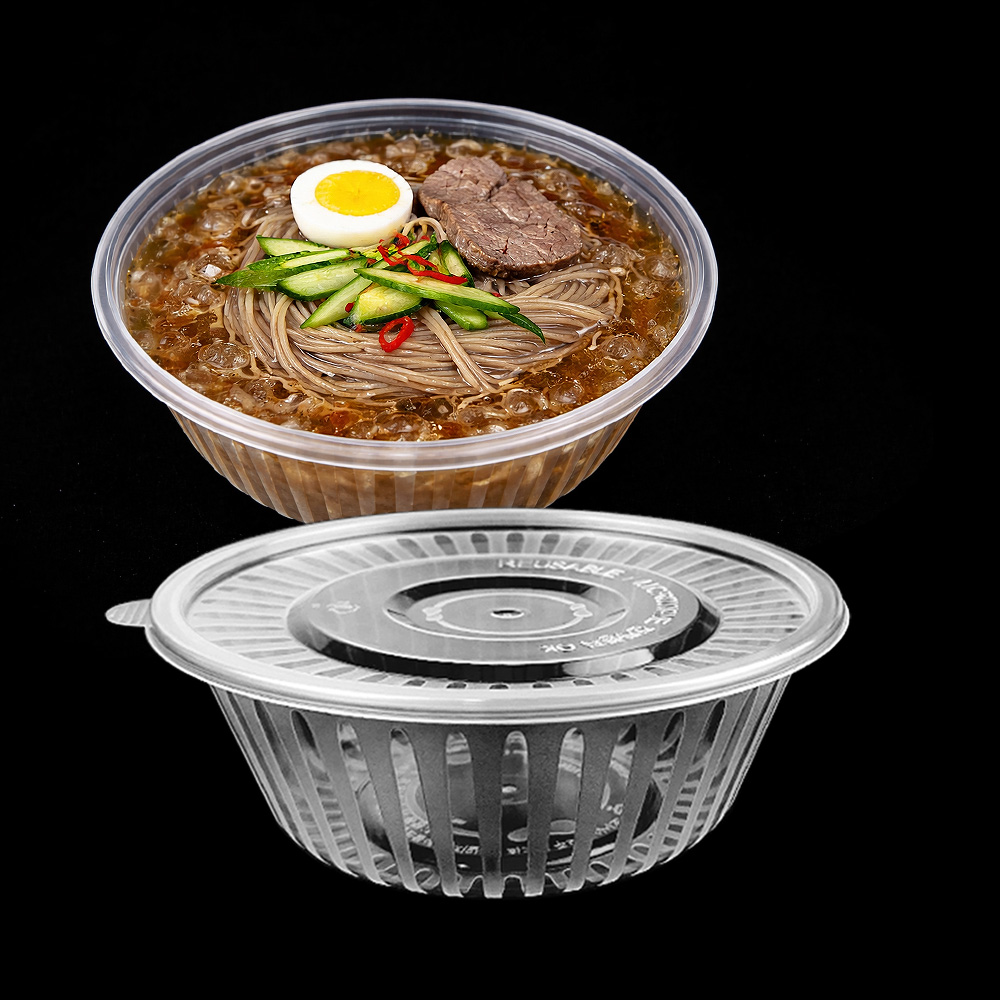 투명 사출 냉면용기 고강도 PP 탕용기 면용기 포장배달용기, 1개, 100세트 40,900원