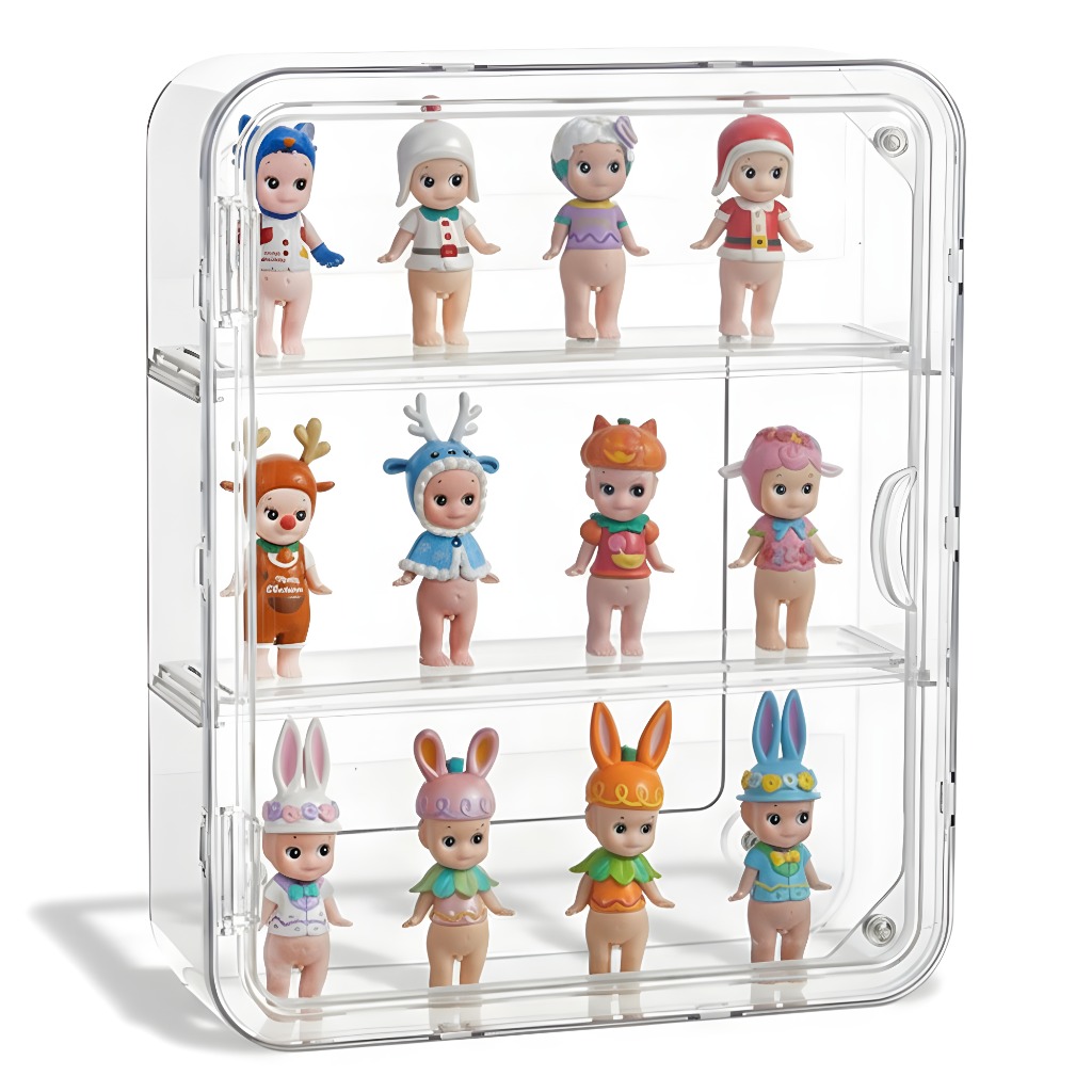 McEDA 무타공 벽부착 피규어 장식장 컬렉전용 슬림 아크릴케이스, 투명, 1개 21,900원