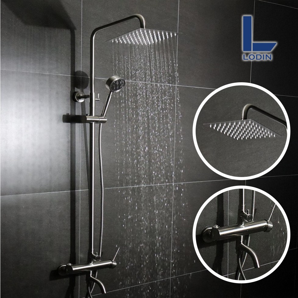 로딘 레인샤워 해바라기 무광 스텐 샤워기 수전 수도꼭지 IN-231, 실버, 1개 117,500원