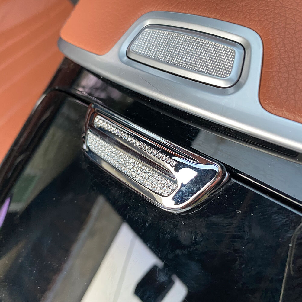 두두카 벤츠 S클래스 W223 컵홀더 버튼 큐빅 커버 몰딩 악세서리 21년이후 호환 14,000원