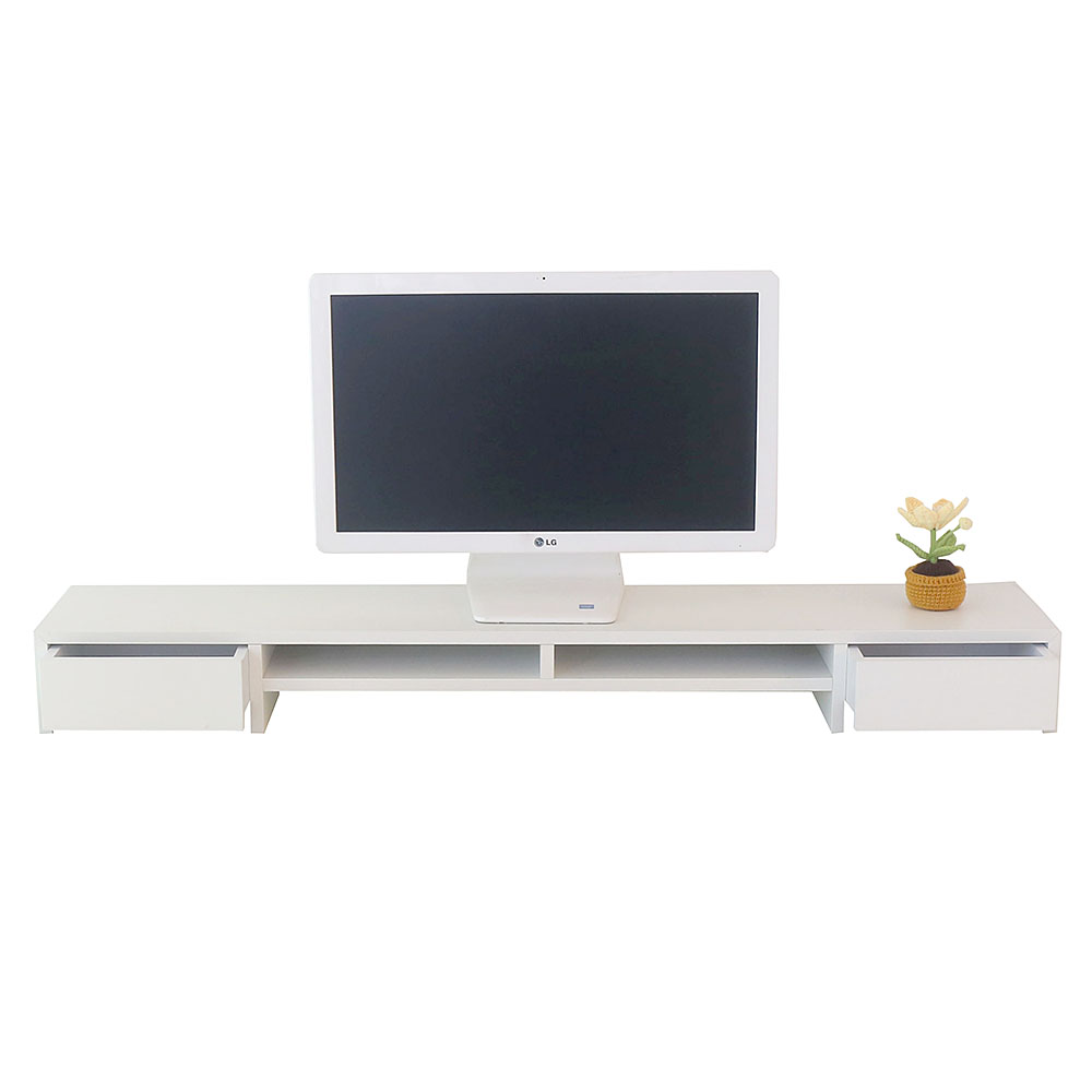 어반데코 모니터받침대 화이트1200 4서랍형 듀얼 모니터거치대, 1개, 선택 58,000원