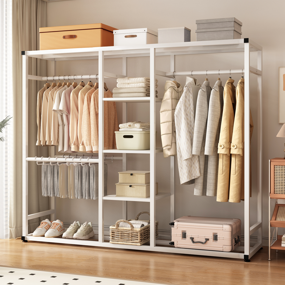 MOFINE 철제 스탠드 시스템 드레스룸 행거  수납행거 옷장행거 선반형 79,900원