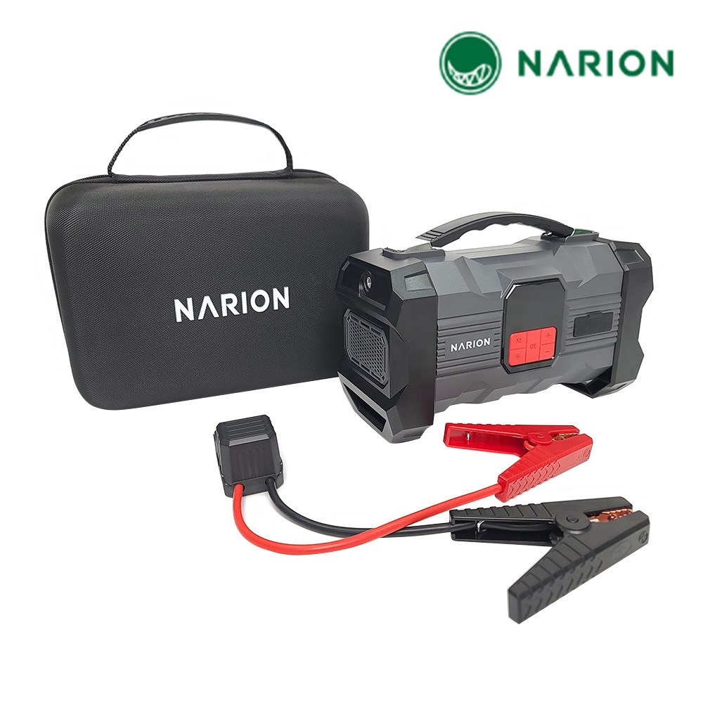나리온 자동차 점프스타터 NJ-24A 어댑터+케이블 풀세트 차량용 휴대용 배터리 밧데리 충전기 방전 시동 198,000원
