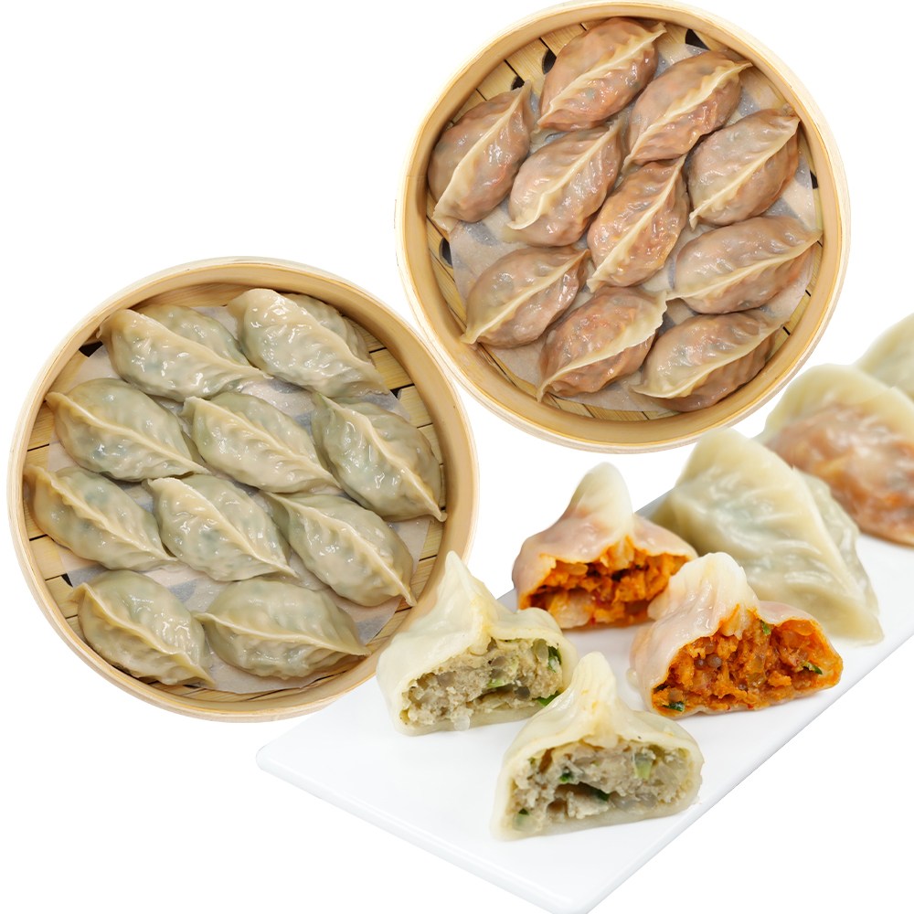 소소락 허만두 대용량 고기잎새만두와 김치잎새만두 14,510원