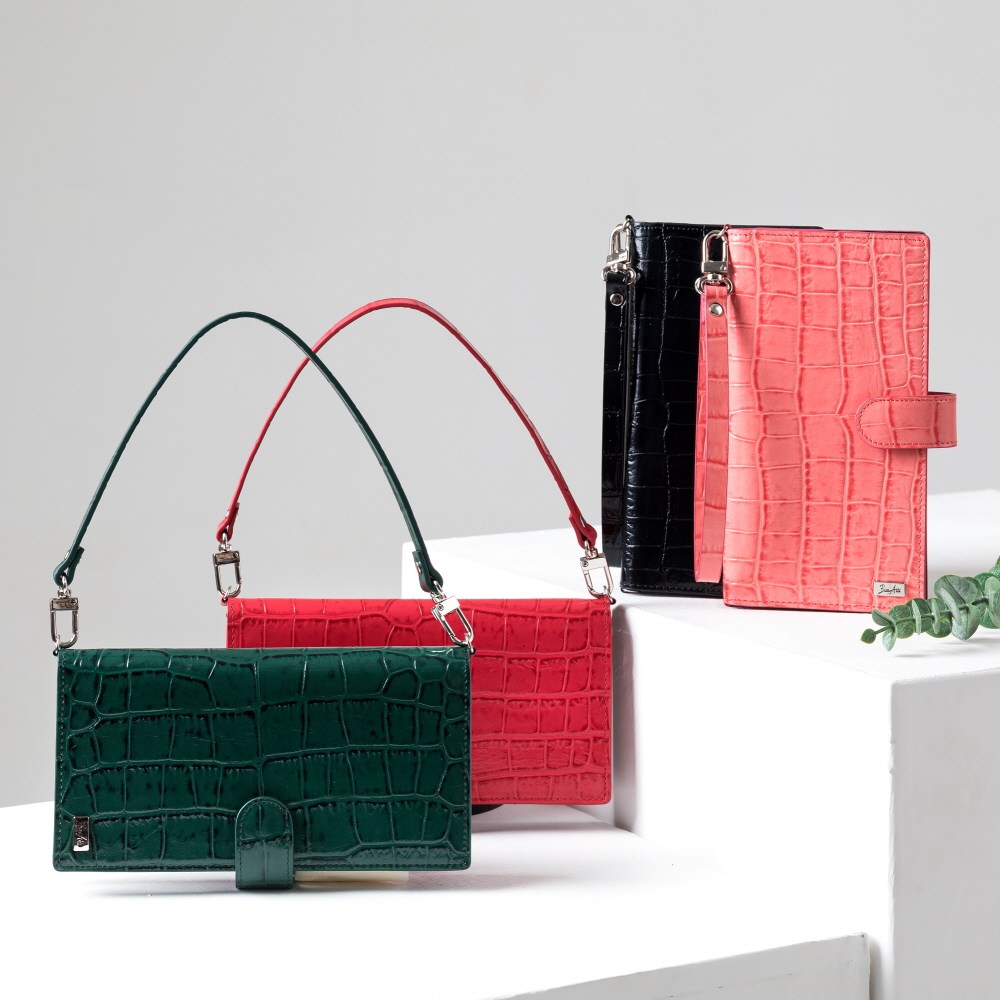 본아띠 아띠랑스 천연소가죽 크로커다일 악어 장지갑 지퍼 핸드백 핸드폰 스트랩 케이스 다 기종 제작 가능 104,710원