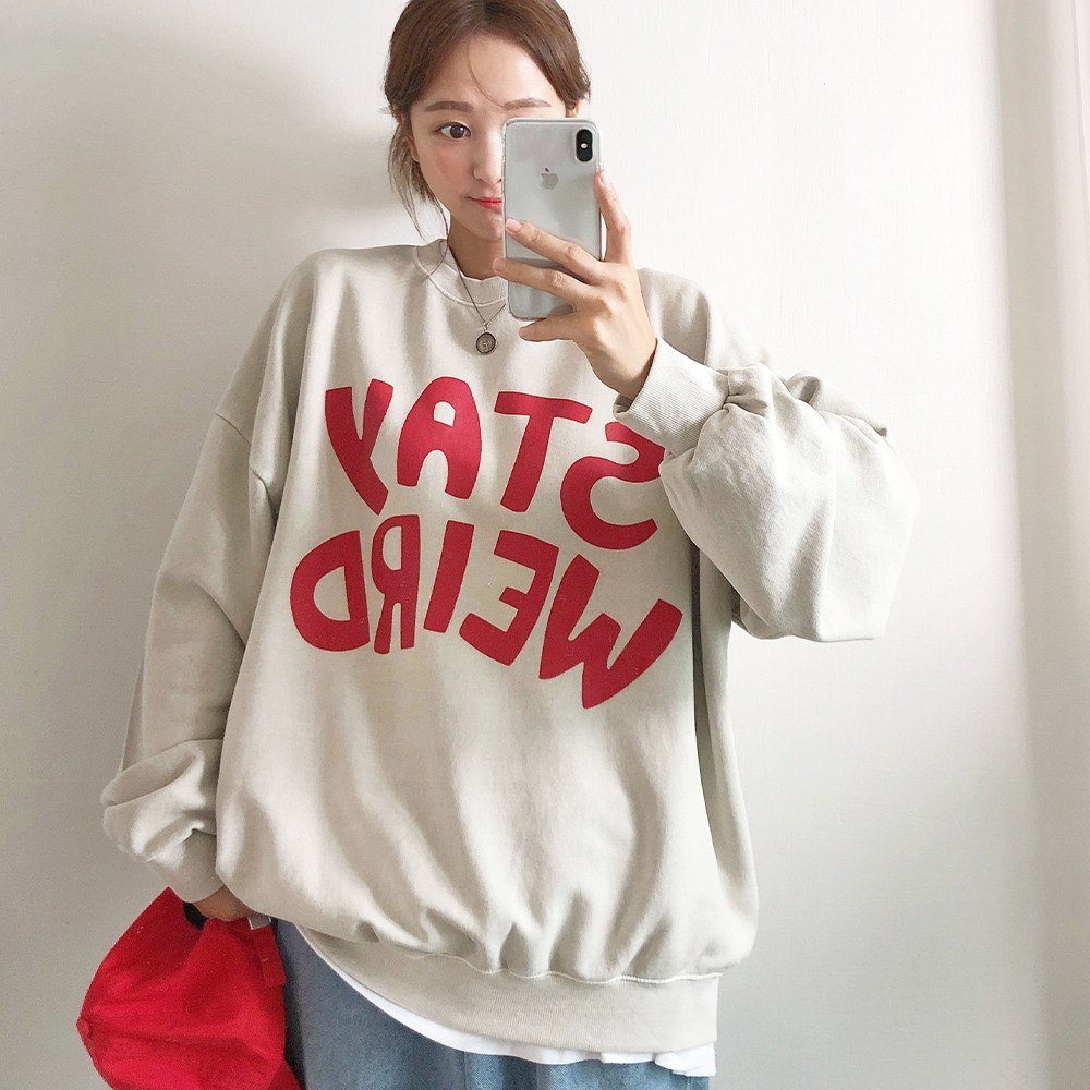 러브앤시티 남녀공용 피그먼트 스테이 맨투맨 오버핏 티셔츠 박스티 여성 빅사이즈 워싱 프리미엄 39,910원