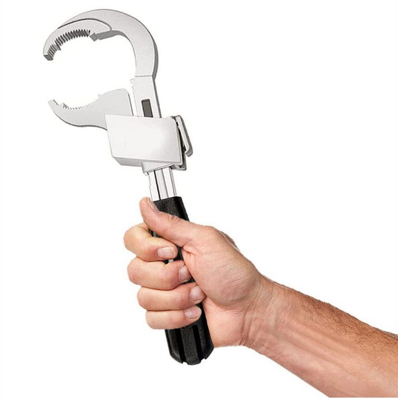 Tinduo 다용도 싱크대 렌치 욕실 렌치 곡선형 톱니 렌치 조절식 스패너 수도 설비 및 싱크대 설치 공구 17,900원