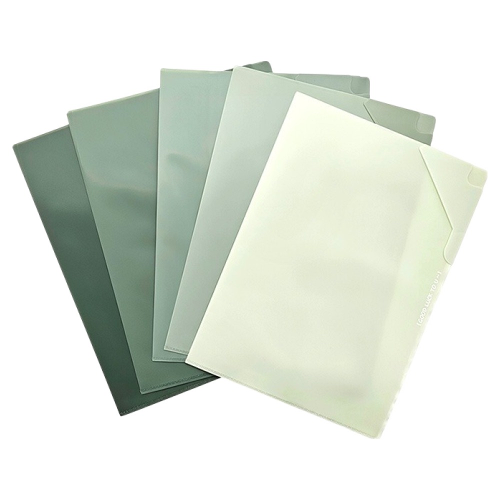 티처스 그라데이션 L홀더 파일 5종 세트, 그린, 1세트 6,010원