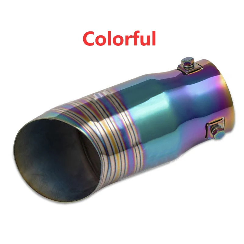 범용 스테인레스 스틸 자동차 배기 파이프 머플러 63mm 팁 사운드 시스템 개조 액세서리 22,600원