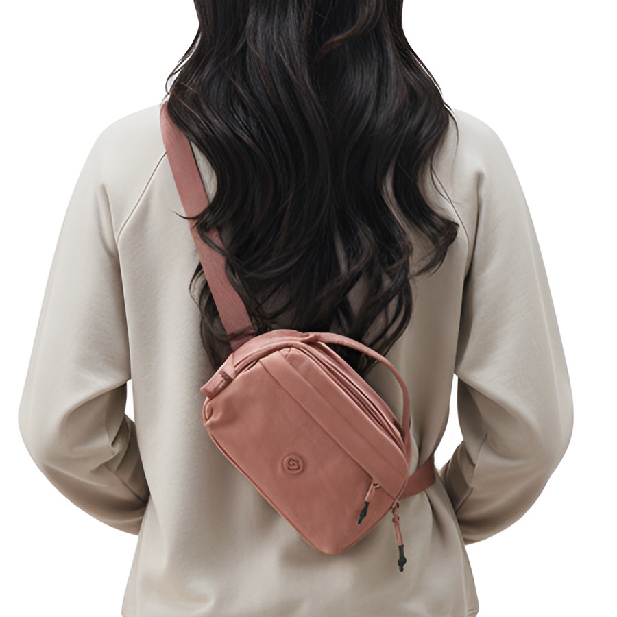 듀엘라 미니 슬링백 나일론 방수 크로스백 경량 허리색 여성용 웨이스트백 여행용 보조 여행 미니백 힙색 가방 13,500원