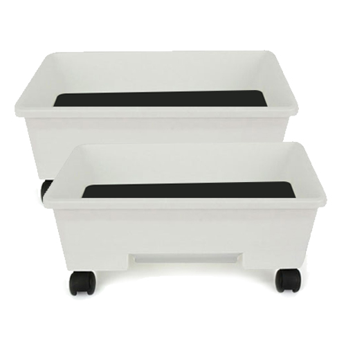 플라팜 베란다 바퀴포함 이동식 텃밭화분 20L 2p, 화이트, 2개 45,380원