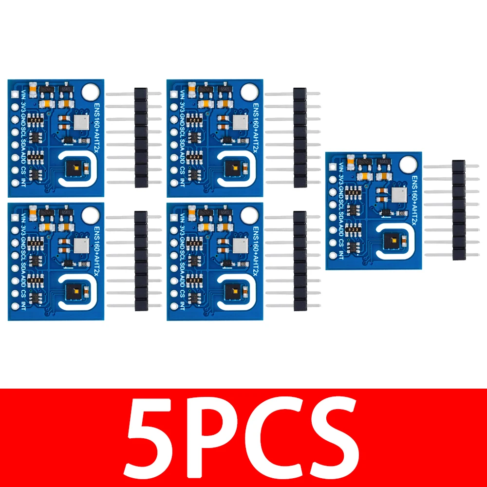 1/2/5PCS ENS160+AHT21 이산화탄소 CO2 TVOC 공기 품질 및 온도 센서는 Arduino용 CCS811을 대체합니다. 39,800원