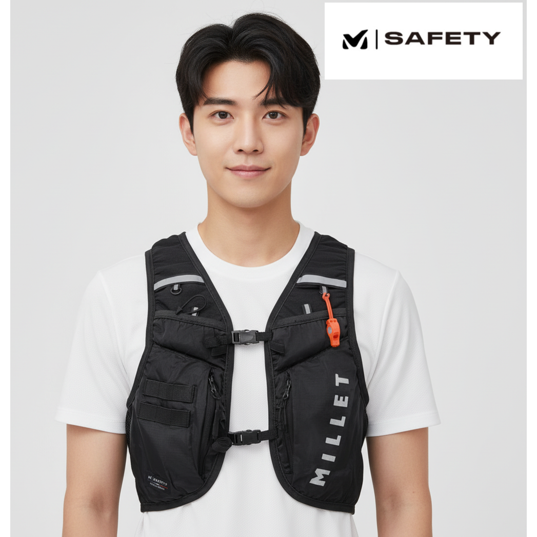 밀레 트레일 러닝 백팩 가드기어백 초경량 트래킹 등산 아웃도어백, 1개, 블랙 70,500원